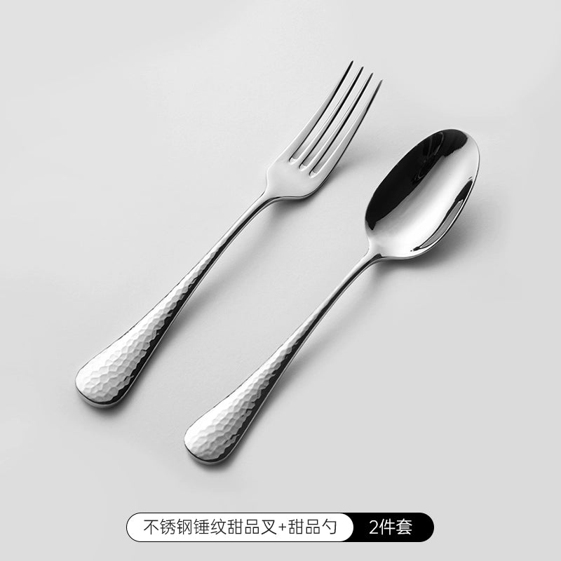 Steak Cutlery Knife, Fork And Spoon Three-Piece Set High-End Light Luxury Steak Table Knife Western Food Knife And Fork Set