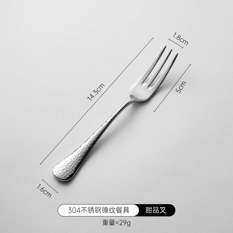 Steak Cutlery Knife, Fork And Spoon Three-Piece Set High-End Light Luxury Steak Table Knife Western Food Knife And Fork Set