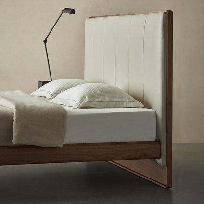 Muffin Edge Leather Bed-Brown