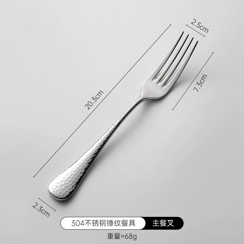 Steak Cutlery Knife, Fork And Spoon Three-Piece Set High-End Light Luxury Steak Table Knife Western Food Knife And Fork Set