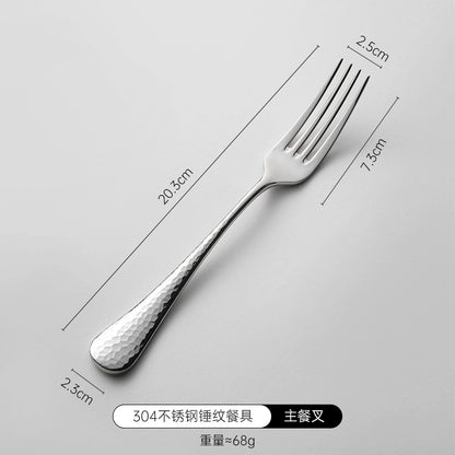 Steak Cutlery Knife, Fork And Spoon Three-Piece Set High-End Light Luxury Steak Table Knife Western Food Knife And Fork Set