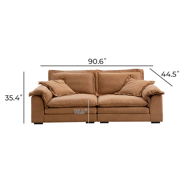 Sandwich Sofa Camel