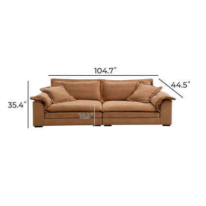 Sandwich Sofa Camel