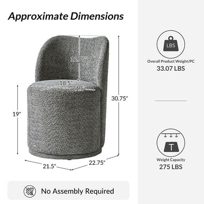 Fully Upholstered Modern Dining Chair