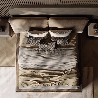 Belo Upholstered Elephant Ear Bed