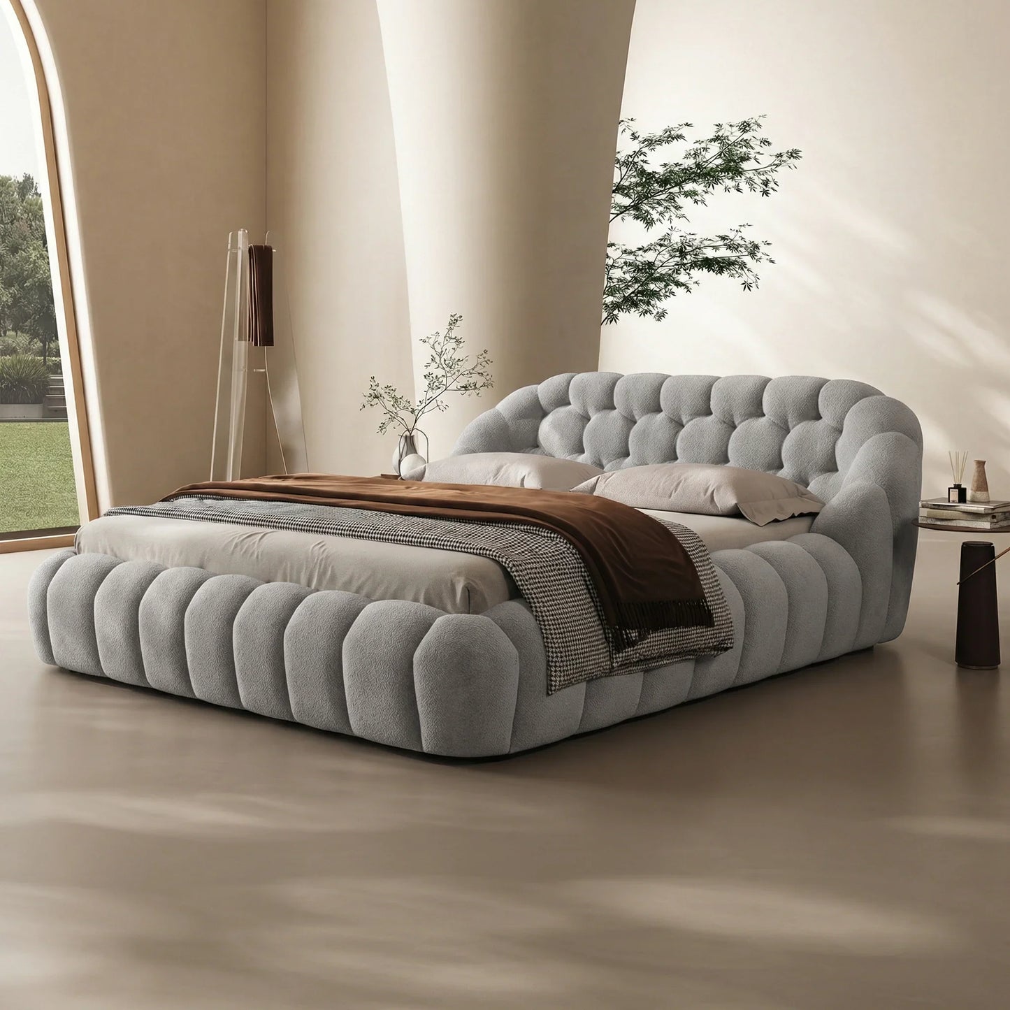 Carlin Tufted Platform Bed
