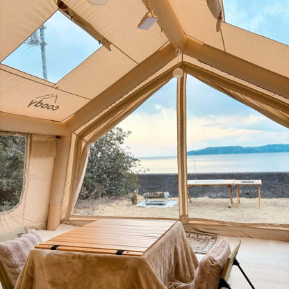 Familia AirTent 17.2 Beige Inflatable Tent House for Camping (2-10 Person)