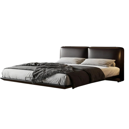 Domus Leather Floating Bed
