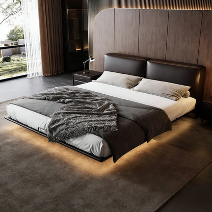 Domus Leather Floating Bed