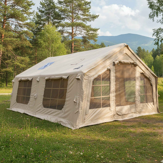 Familia AirTent 17.2 Beige Inflatable Tent House for Camping (2-10 Person)