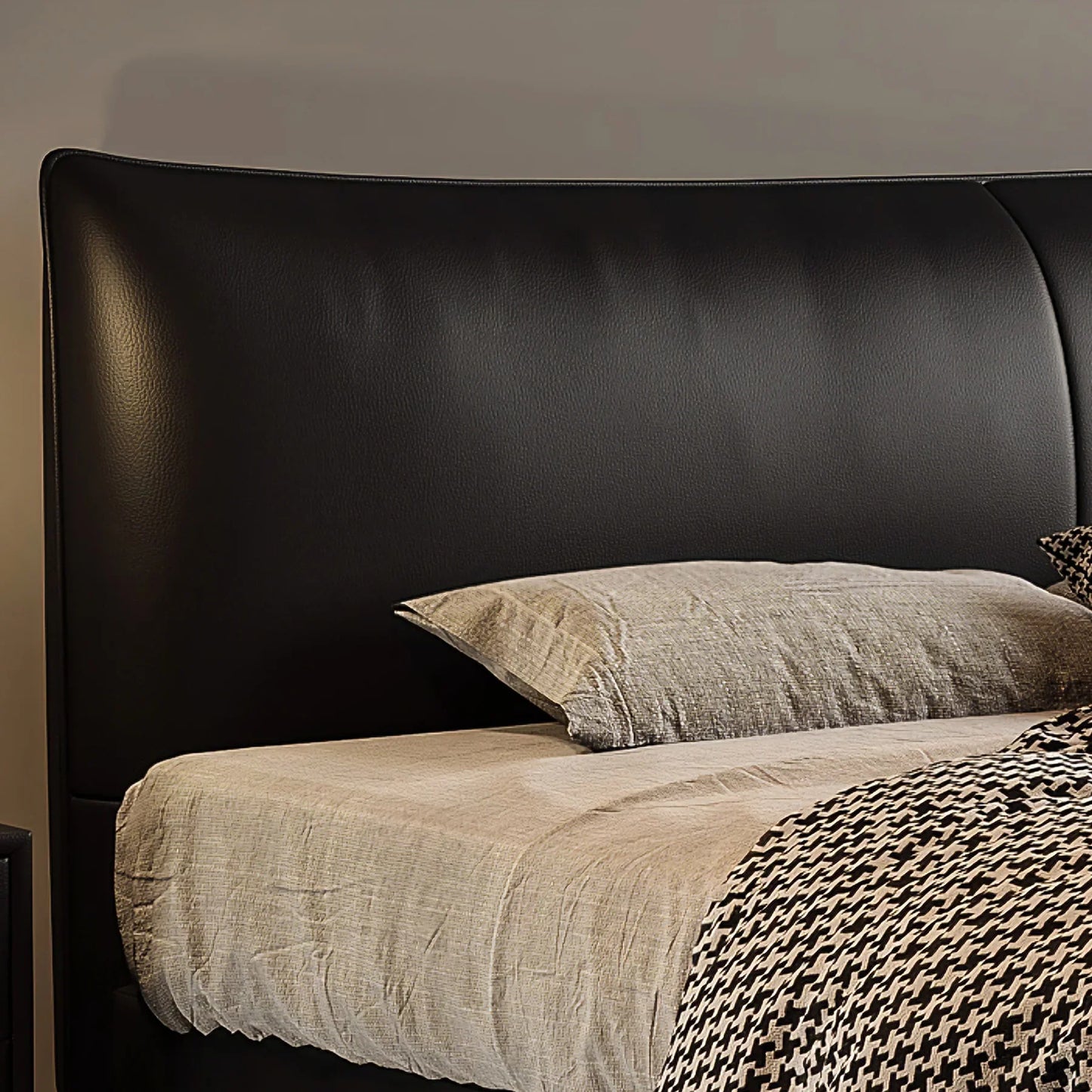 Isamari Leather Floating Bed
