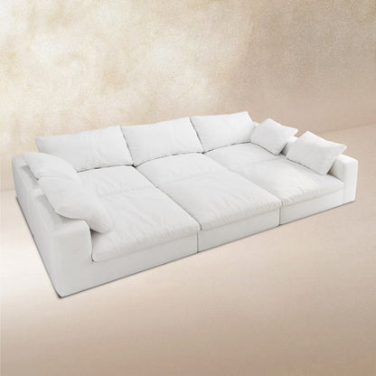 Lunna Modular Sofa Bedwhite / 120 inch bed