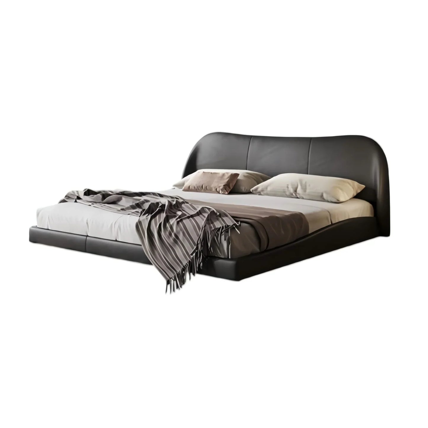 Molten Leather Floating Bed