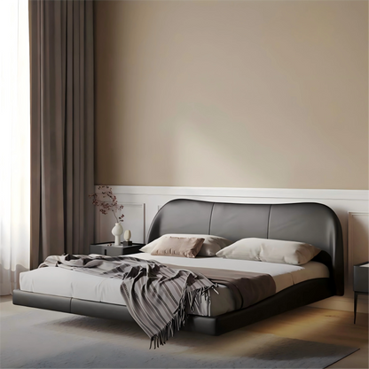 Molten Leather Floating Bed
