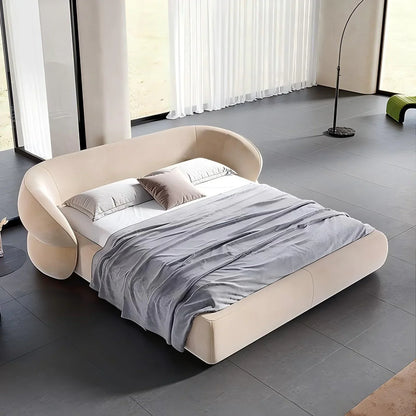 Oat Souffle Velvet Bed