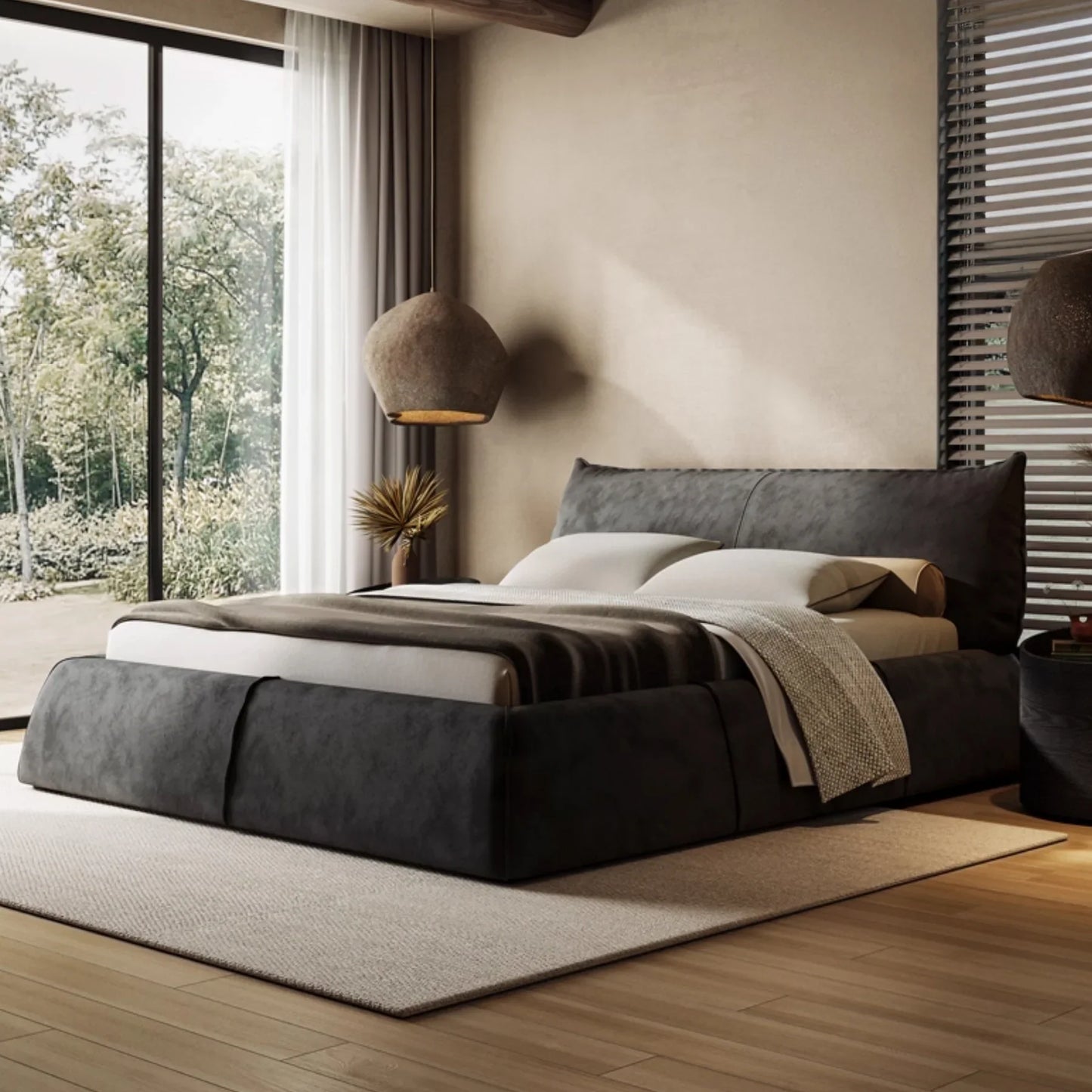Paris Upholstered Platform Bed