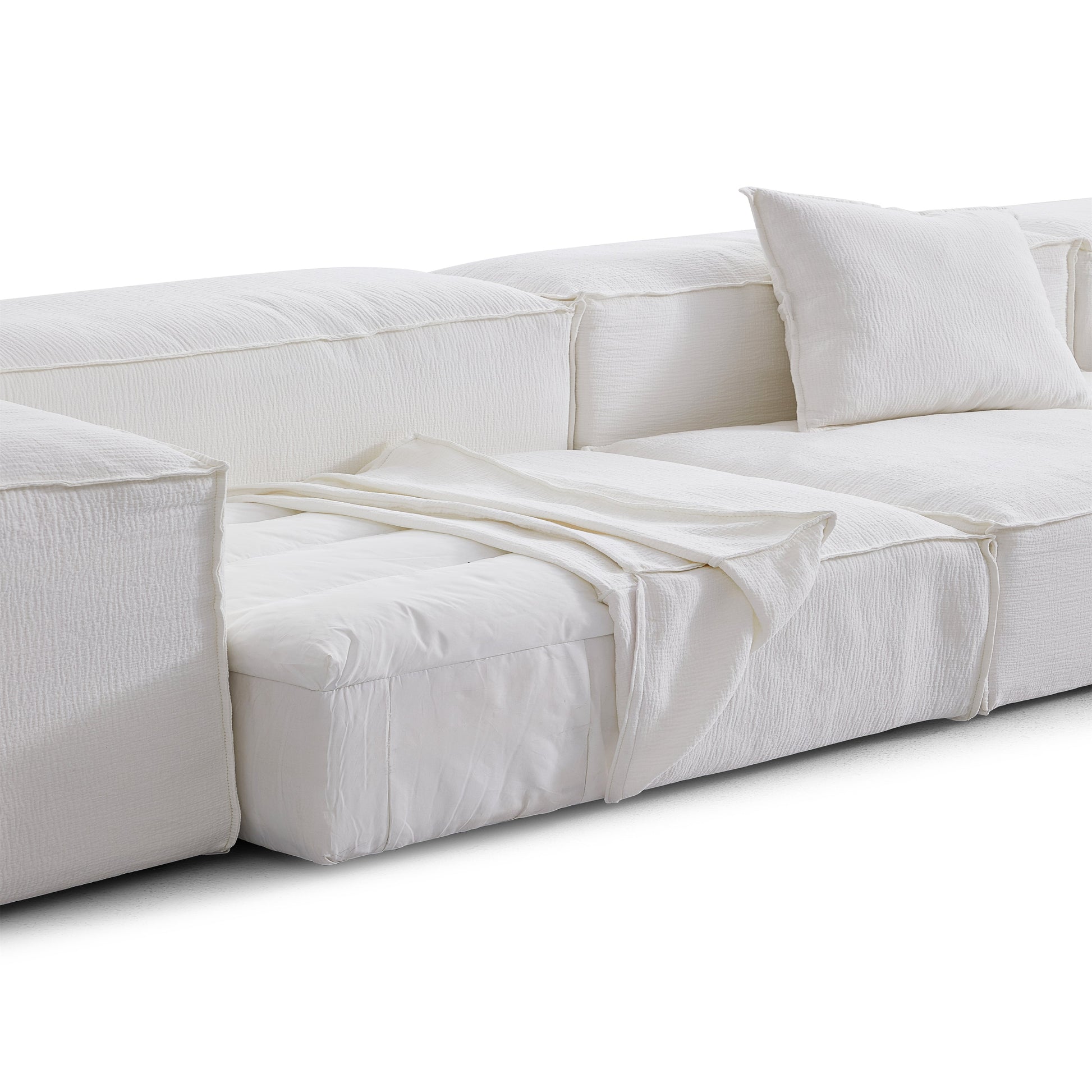 Freedom Modular Khaki Sofa-White